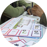 Une partie de jeu en cours